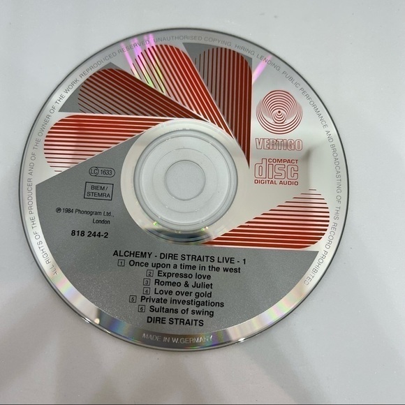 Euc- Alchemy - DIRE STRAITS Live 2-CD Vertigo Red Swirl W.Germany box set - Picture 3 of 16